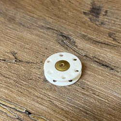 Bouton pression blanc 20mm