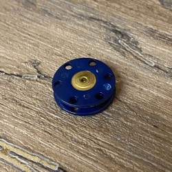 Bouton pression bleu 21mm