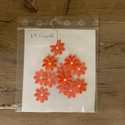 Ecusson fleur orange n°21