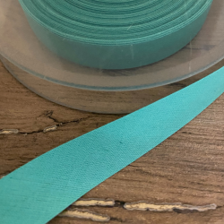 Biais uni bleu turquoise n°644