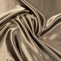 Doublure satin marron doré