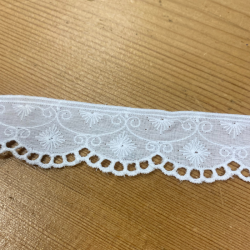 Dentelle blanche 3cm