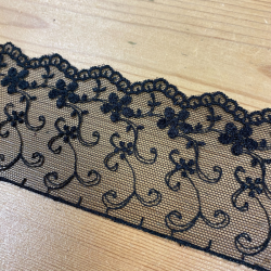 Dentelle noire 6,8cm