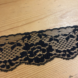 Dentelle noire 6cm